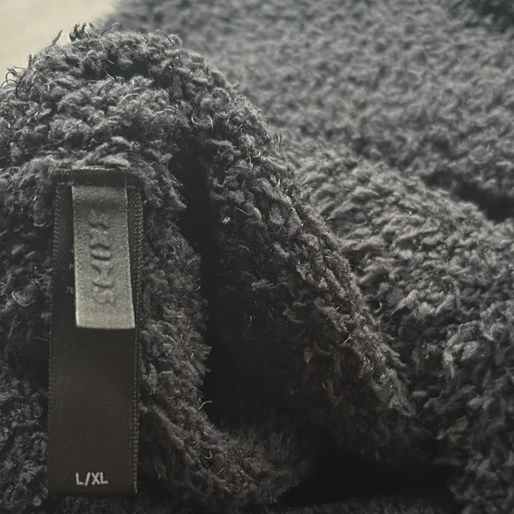 SKIMS Black Fuzzy Sleeveless Tank Top - cozy collection NWOT very soft + comfy - Picture 7 of 7